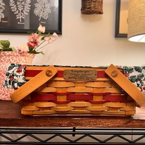 Longaberger 1996 Holiday Cheer Basket Combo